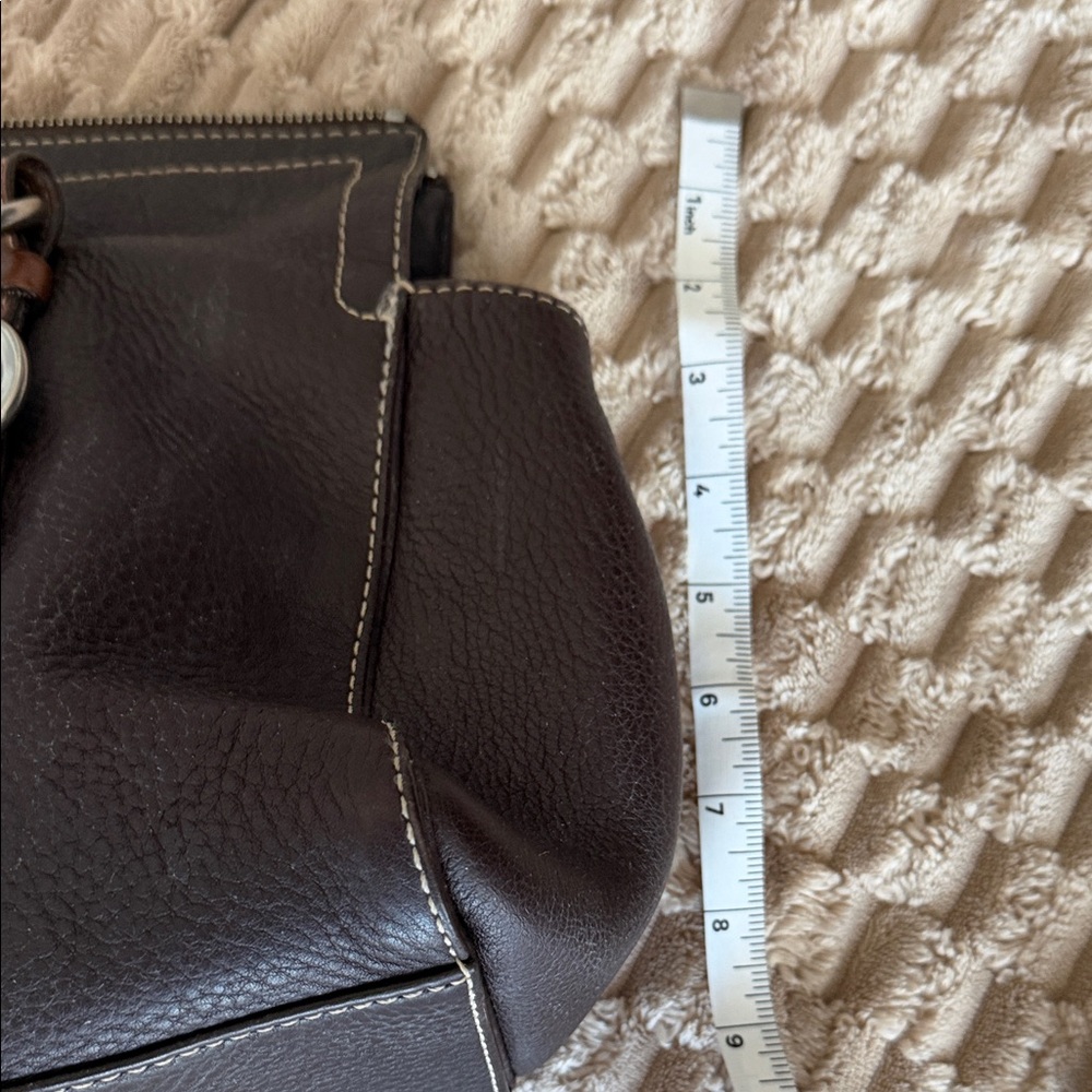 Coach Dark Brown Leather Shoulder Bag - Picture 8 of 10